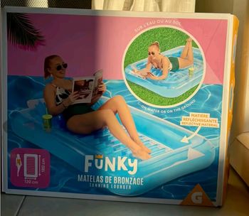 Matelas gonflable piscine bronzant 180x120