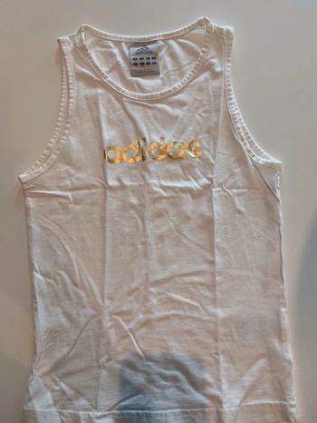 Débardeur sport Adidas femme taille 36 blanc