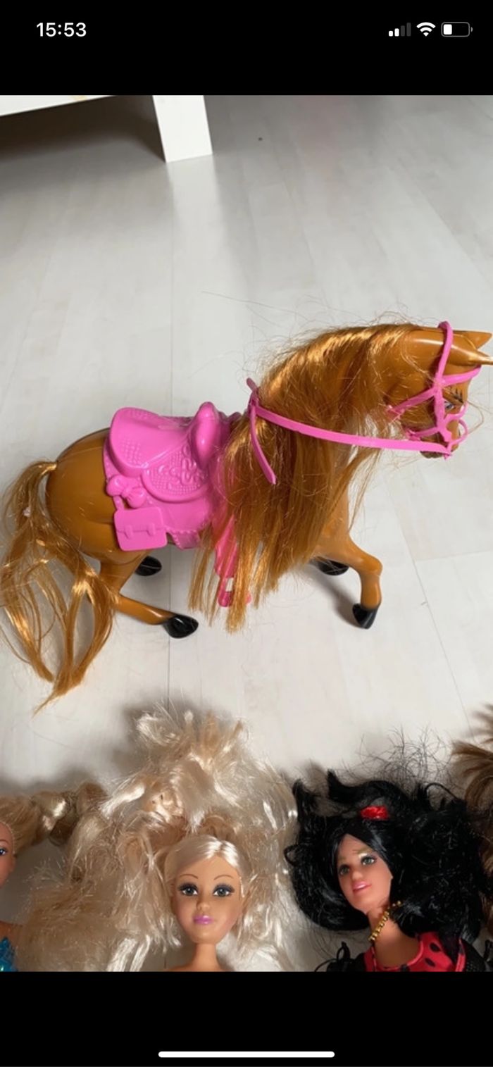 Lot poupées + cheval - photo numéro 6