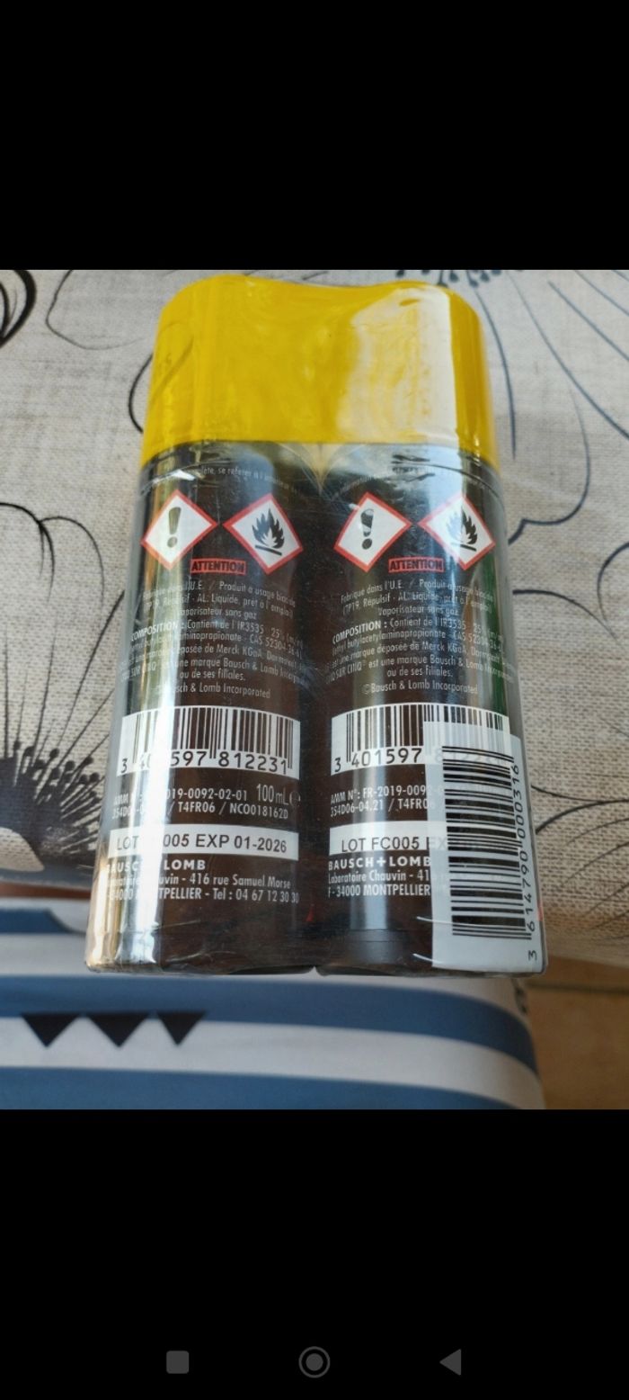 Spray anti moustique - photo numéro 2