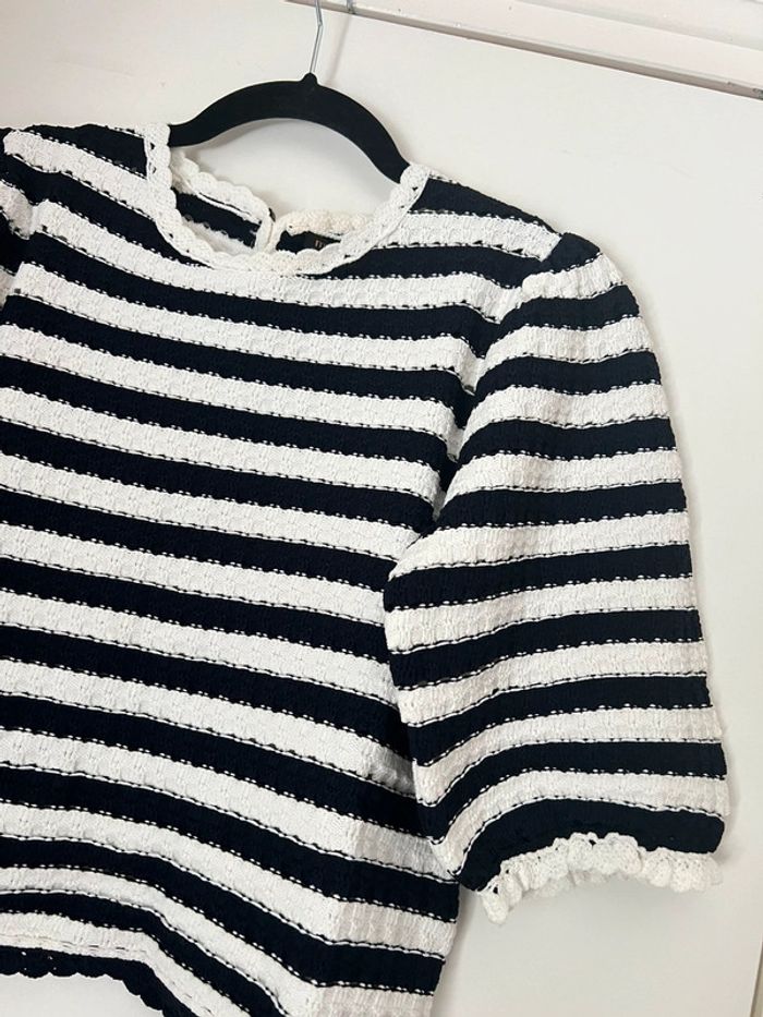 Petit Pull À Rayures Maje Taille 36-38 - photo numéro 13