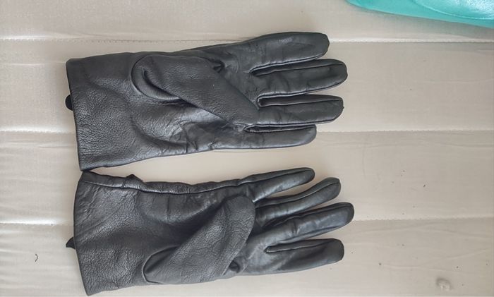 Gants en cuir noir avec mors Moa - Taille unique - photo numéro 2