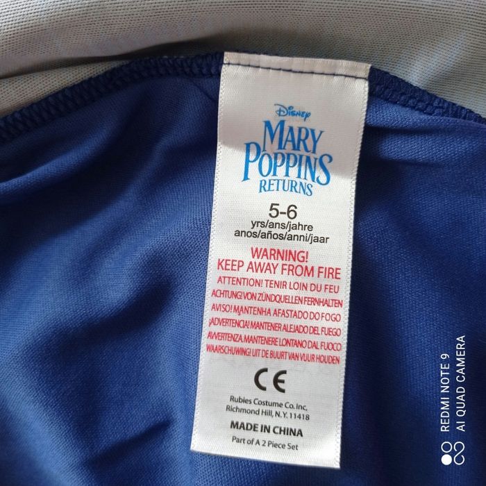 Déguisement Mary Poppins 5/6ans - photo numéro 8