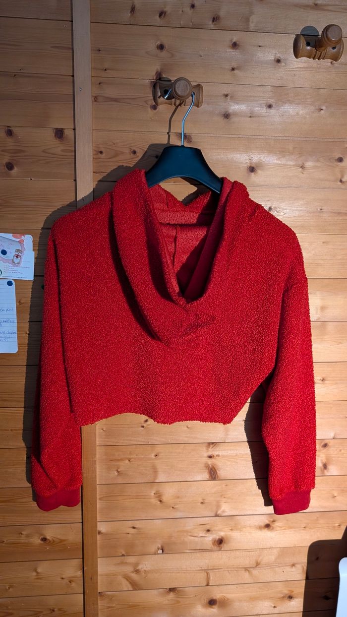 Sweat a capuche crop top - photo numéro 4