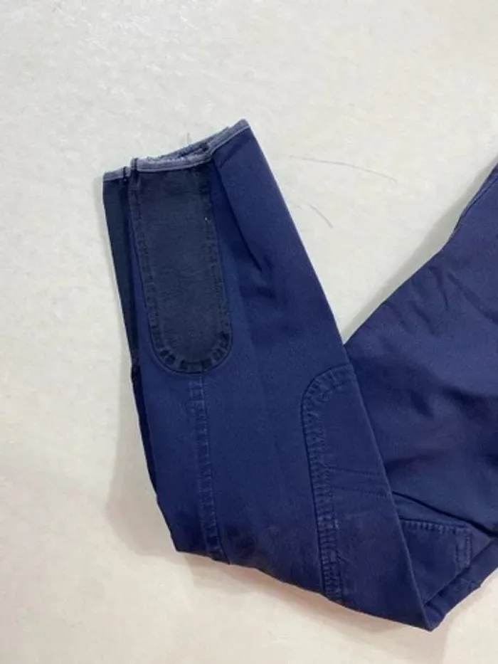 Pantalon Harcour – Bleu marine / Fuchsia – Taille 34 - photo numéro 2
