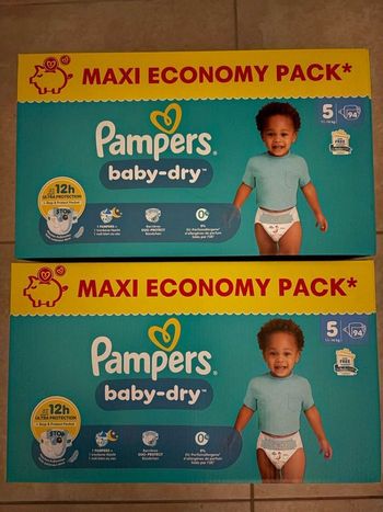 Couches Pampers Taille 5 Neuf 