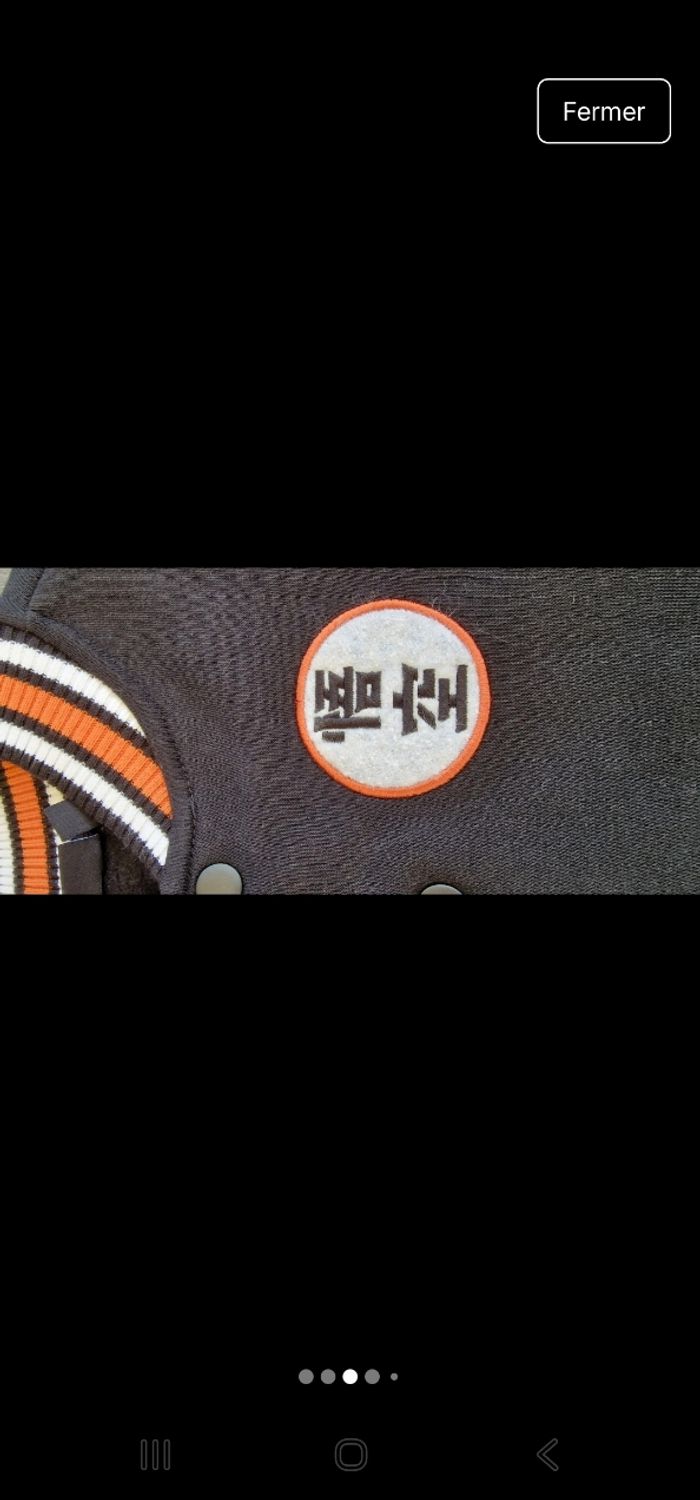 Veste dragon ball z - photo numéro 3