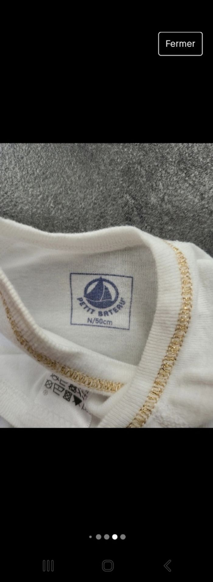 Lot 2 bodies fille manches longues naissance petit bateau peu portés - photo numéro 5