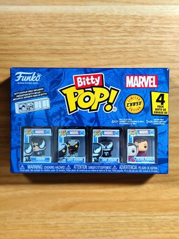 Boîte 4 Bitty Pop! - Venom, Anti-Venom, She-Venom, Peter Parker (Marvel Comics)