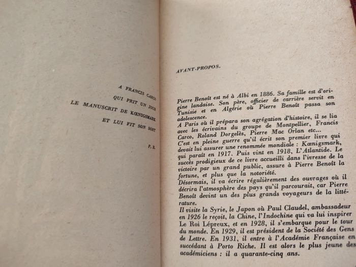 Livre ancien, rare : Le Roi lépreux - Pierre Benoît, de l'académie française - photo numéro 4