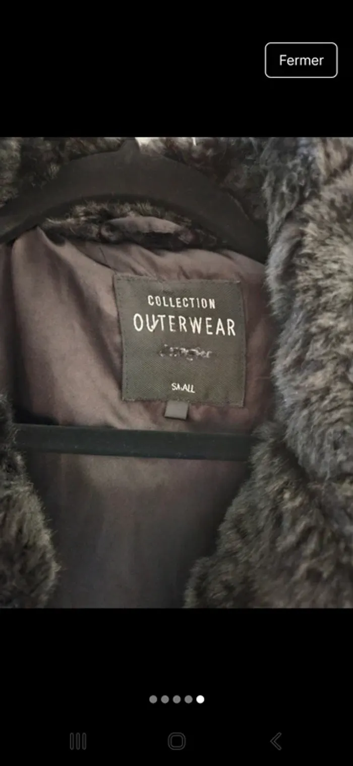 Manteau fausse fourrure T.S - photo numéro 5