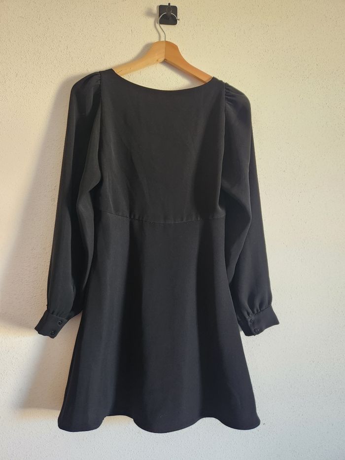 Robe noire Zara manches longues – Taille S – Boutonnée - photo numéro 6