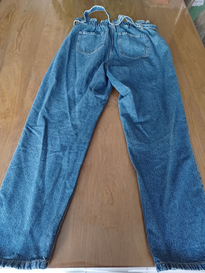 Jean Mom , taille haute et élastique - photo numéro 6