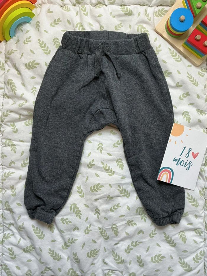 Pantalon de jogging gris lien de serrage 18 mois boîte à malices - photo numéro 2