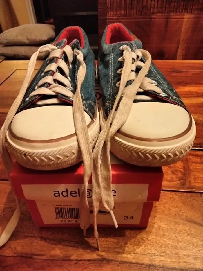 Baskets basses style converse en 34 adelante