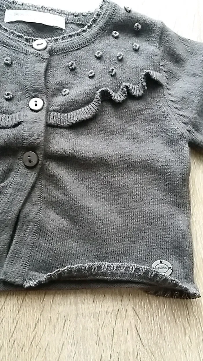 Gilet à boutons 3 mois - photo numéro 3