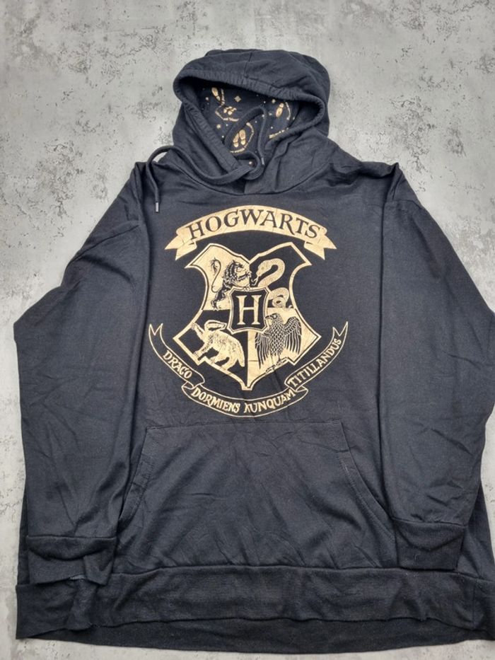 Pull à capuche Harry Potter noir/doré, XXL Hommes - photo numéro 3
