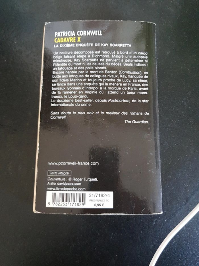 Cadavre X - Patricia Cornwell - photo numéro 2