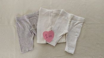lot de 3 leggings 1 mois
