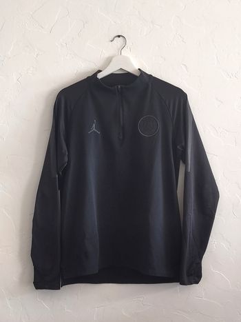Haut d'entraînement de football  PSG noir taille M