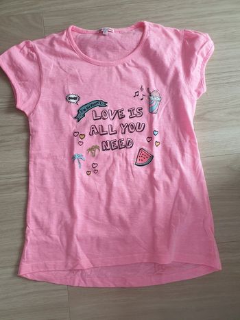 T-shirt fille 12 ans rose fluo
