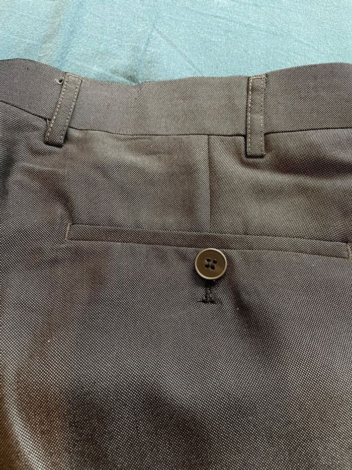 Pantalon de costume gris métallique - photo numéro 5