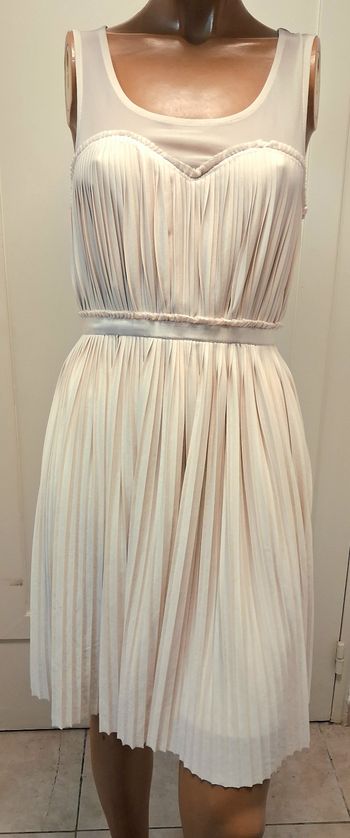 Robe plissée nude H&M taille M cérémonie été