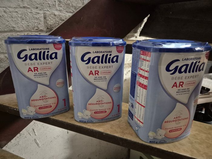 Lot de 3 boîtes - Lait gallia AR 1 caroube - photo numéro 2