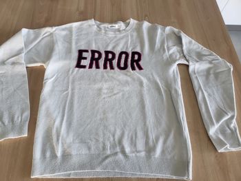Pull fille blanc gemo 12 ans