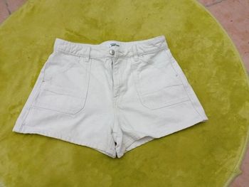 Short en jean blanc Jennyfer taille 38