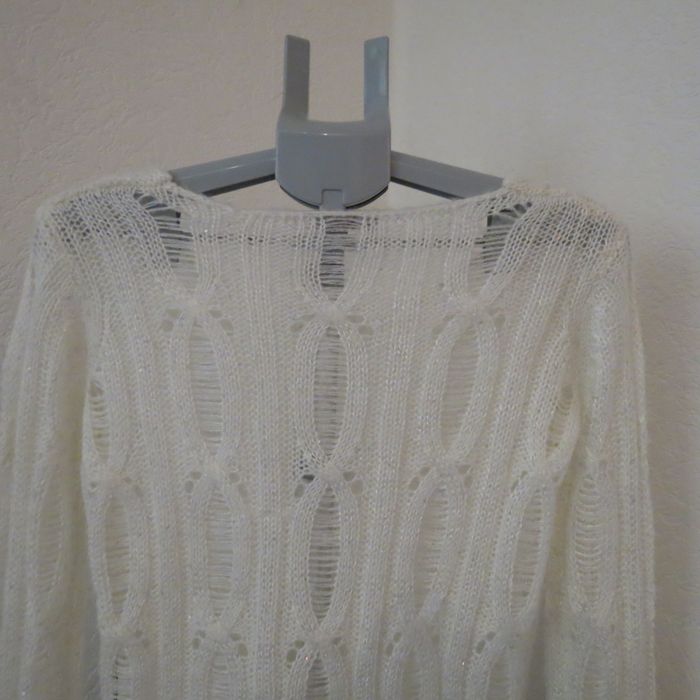 ✨ Pull ajouré blanc – Ici et Maintenant – Taille 34/36 ✨ - photo numéro 7