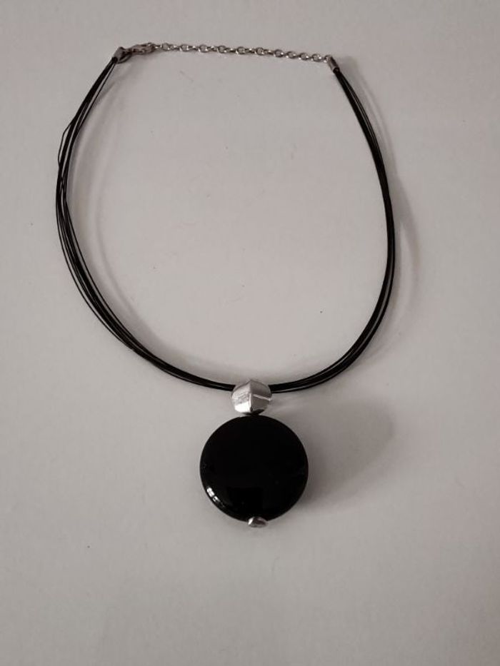 Collier noir NORA YS