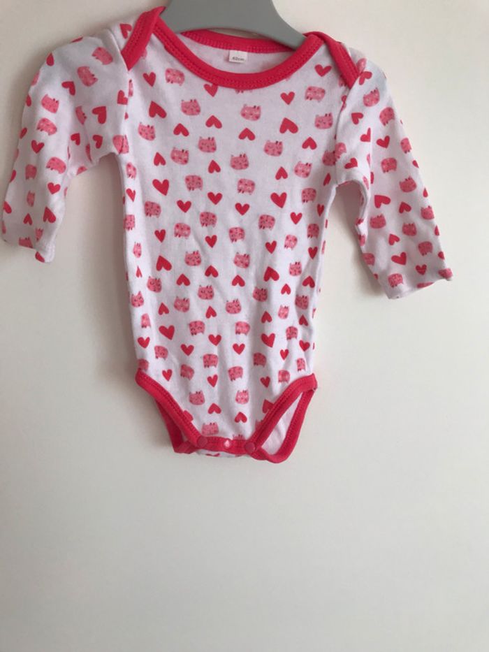 Lot de 2 bodys manches longues 3 mois neufs - photo numéro 2