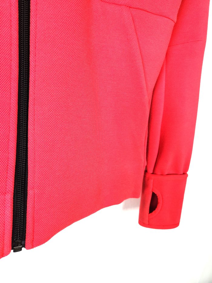 Veste running Adidas à Capuche, couleur corail, taille XS - photo numéro 2