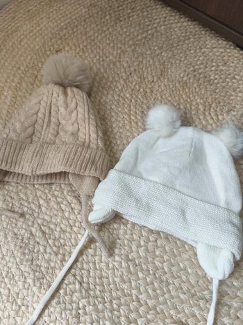 Lot de 2 bonnets