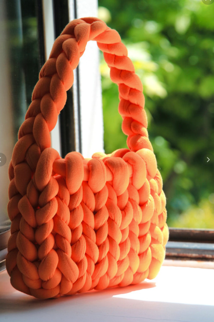 Sac en crochet grande mailles