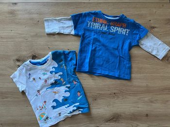 Lot 2 t shirt bébé garçon