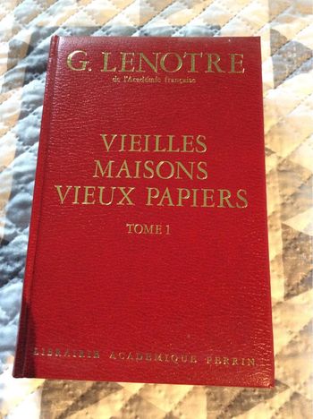 #vieilles maisons, vieux papiers G Lenotre