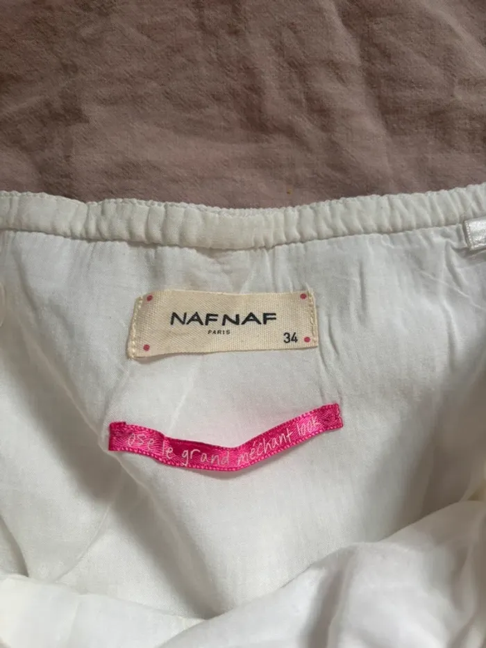 Robe blanche nafnaf taille 34 - photo numéro 2
