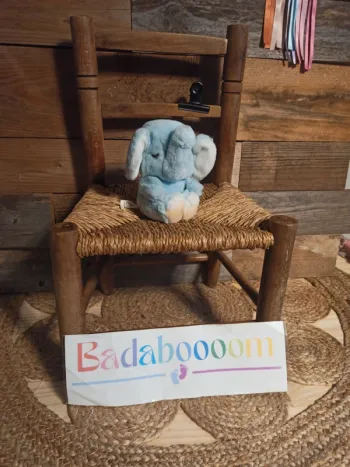 Peluche petit éléphant bleu Ajena tbe