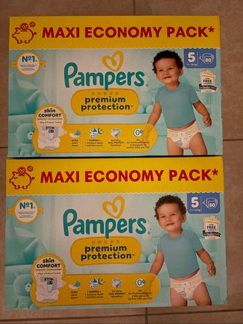 Couches Pampers Premium Protection Taille 5 Neuf