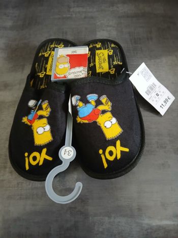 chaussons simpsons garcon 34