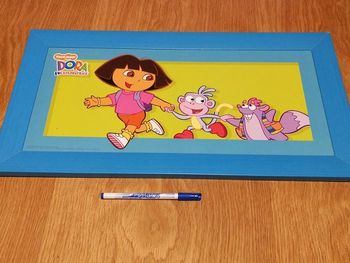 Grand cadre Dora bleu 2e