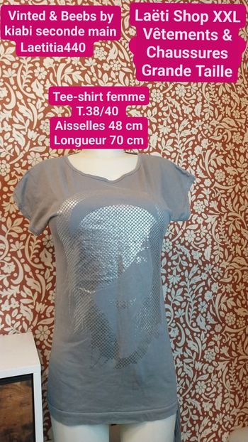 Tee-shirt femme T.38/40