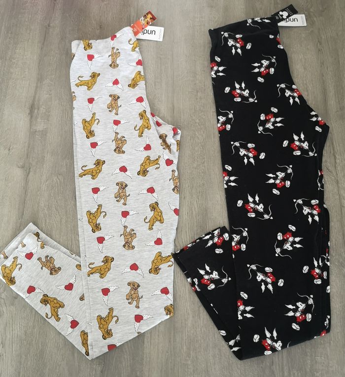 Lot de 2 leggings disney undiz taille S