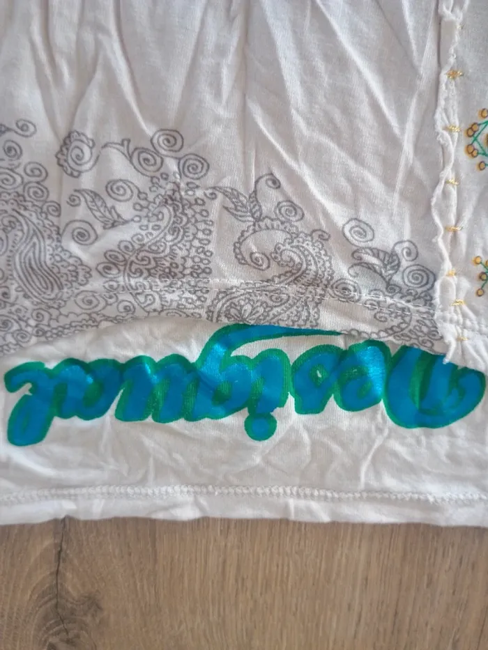 Tunique Desigual manches longues, motifs mandala, taille L - photo numéro 3