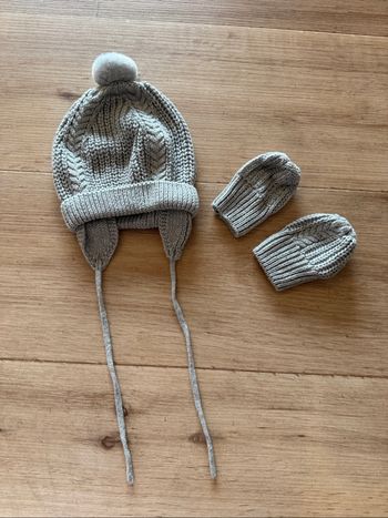 Bonnet + moufles 12 mois