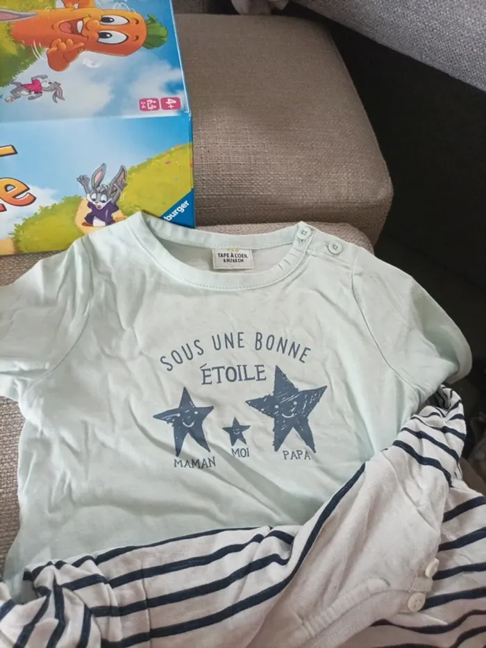 Lot t-shirt 6 mois - photo numéro 2