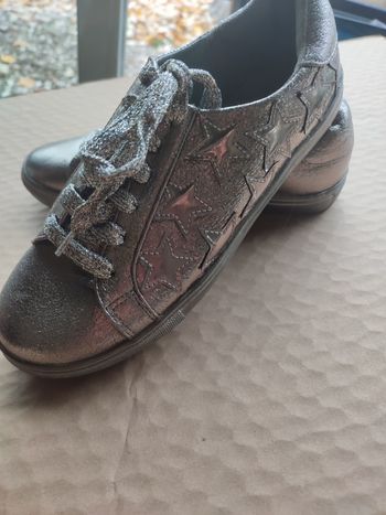 Sneakers glitter argenté 37