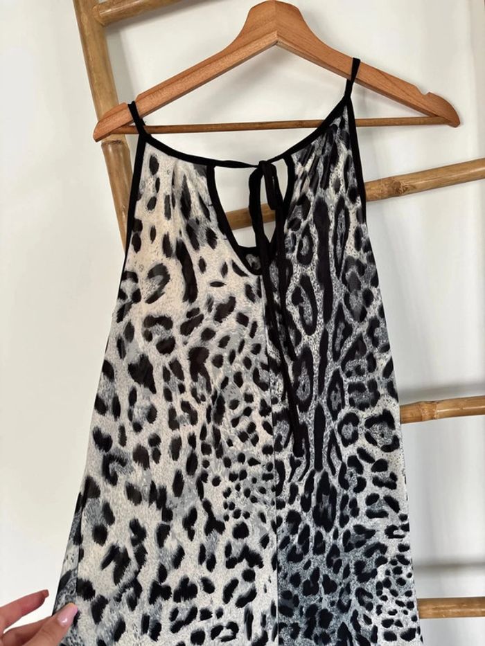 Robe vintage années 2000 style léopard taille unique - photo numéro 5